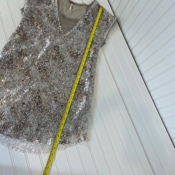Free People Midnight Dreamer Shattered Glass Mini Dress Size XS - S - Picture 7 of 9